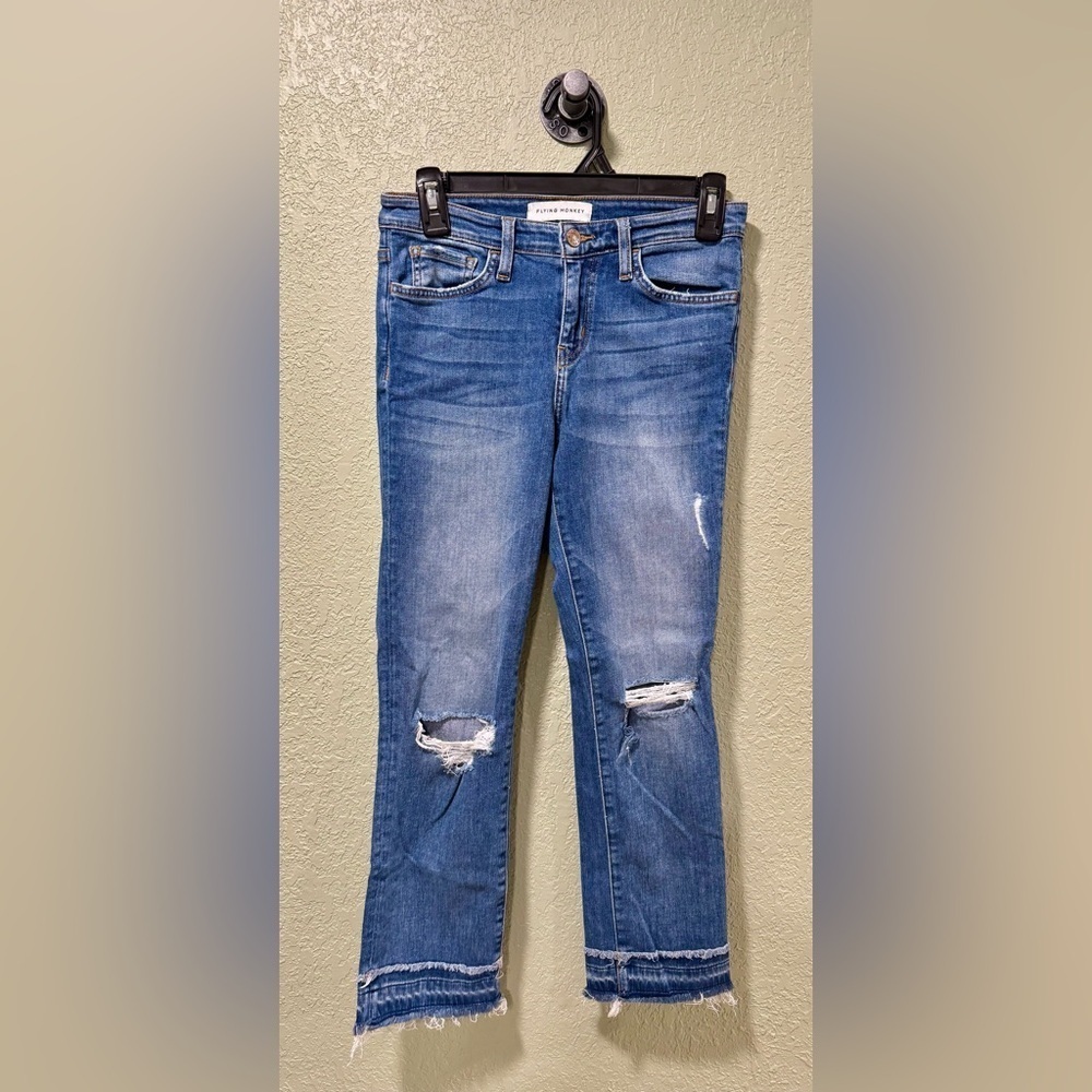 Flying Monkey Blue Ankle Jeans